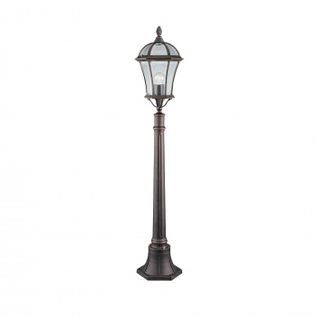 Svietidlá Searchlight - Capri Outdoor Post  -  Aluminium, Rustic Brown & Glass, IP23 | KÓD: 1568