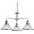 BISTRO - 5LT CEILING, SATIN SILVER, MARBLE GLASS