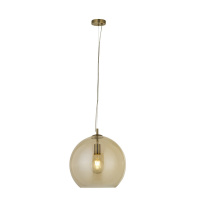 Balls  Pendant  - Antique Brass Metal & Amber Glass - 1635AM 1635AM