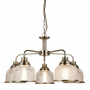 SAUCER LED PENDANT - GOLD WITH CRYSTAL SAND DIFFUSER