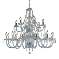 Hale 18Lt Pendant - Chrome Metal & Clear Crystal - 17218-18 17218-18