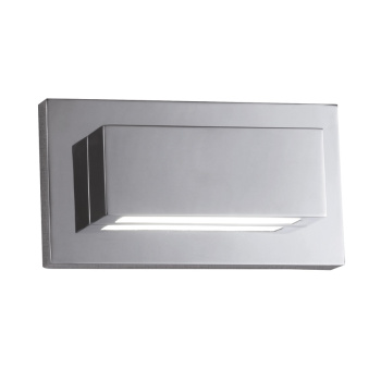 Svietidlá Searchlight - Ledge LED Up/Downlight Wall Light - Chrome & Glass | KÓD: 1752CC