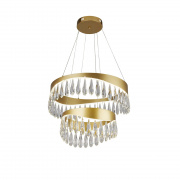Jewel LED Flush Ceiling Light - Gold & Crystal