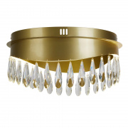 JEWEL LED WALL LIGHT, GOLD WITH CRYSTAL