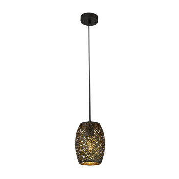 Svietidlá Searchlight - Laser Pendant - Black & Gold  Laser Cut Metal | KÓD: 19231-1BGO