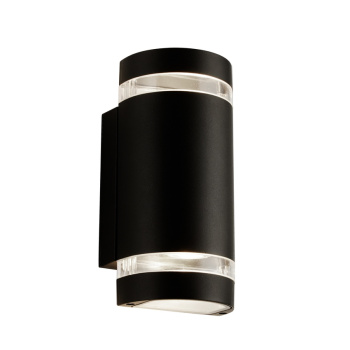 Svietidlá Searchlight - Sheffield Outdoor 2Lt Wall Light - Black, Glass & Polycarb | KÓD: 2002-2BK-LED