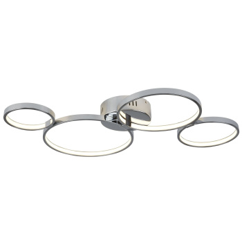 Svietidlá Searchlight - Solexa  4Lt Ring Flush - Chrome Metal | KÓD: 2004-4CC