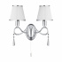 Angelique 5Lt Pendant - Chrome, Glass & White Shades