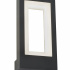 PAGODA 1LT OUTDOOR WALL/PORCH LIGHT - BLACK WITH CLEAR GLASS