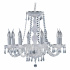 HALE - 8 LIGHT CHANDELIER, CHROME, CLEAR CRYSTAL TRIMMINGS