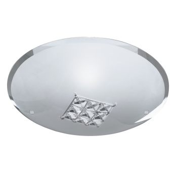 Svietidlá Searchlight - Horizon Flush - Sanded Glass & Clear Crystal | KÓD: 2198-32
