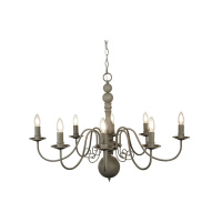 Greythorne 8Lt Pendant - Textured Grey Metal - 2268-8GY 2268-8GY
