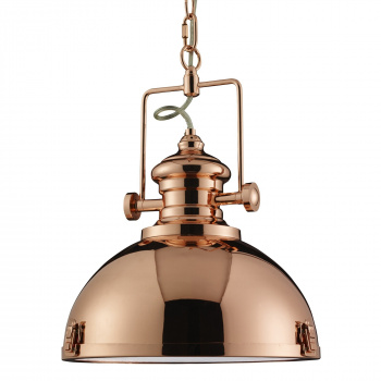 Svietidlá Searchlight - Louisiana Pendant  - Copper Metal & Clear Lens | KÓD: 2297CU