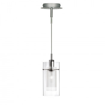 Svietidlá Searchlight - Duo I Pendant - Chrome & Double Glass | KÓD: 2301