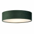 Drum 2 2Lt Flush Ceiling Light - Green Velvet Shade