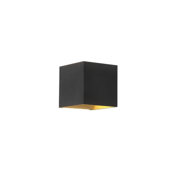 Svietidlá Searchlight - Newton Square Up&Down Wall Light, G9, Black/Gold | KÓD: 24127BG