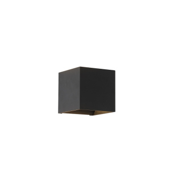 Svietidlá Searchlight - Newton Square Up&Down Wall Light, G9, Black | KÓD: 24127BK