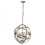 Orbit 4Lt Pendant - Satin Silver