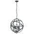 Orbit 6Lt Pendant - Black Metal