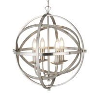 Orbit 4Lt Pendant  - Satin Silver Metal - 2474-4SS 2474-4SS