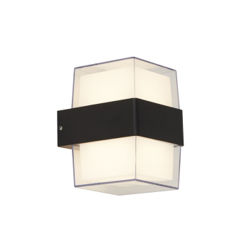 Svietidlá Searchlight - Pittsburgh Outdoor Wall Light  - Black Metal & Opal | KÓD: 25122-2BK