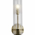 Scope Bathroom Wall Light - Satin Brass with Clear Glass