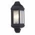 Genoa Outdoor Pendant - Black Silver Metal & Leaded Glass