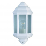 Maine Outdoor Wall Light - White Aluminium & Glass, IP44