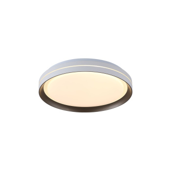 Svietidlá Searchlight - Saucer LED Flush, White and Latte Metal | KÓD: 29612-39WH