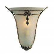 Nashville Wall Light - Antique Brass & Scavo Glass