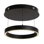 Layla Gesture Control Pendant - Black Metal & Opal Acrylic
