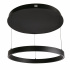 Layla Gesture Control Pendant - Black Metal & Opal Acrylic