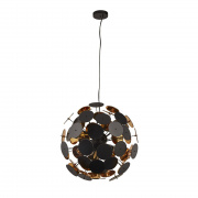 Discus 4Lt Floor Lamp - Black Metal & PC Discs