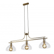 Margarita 3Lt Bar Pendant - Brass with Clear Glass
