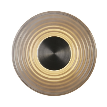 Svietidlá Searchlight - Cleo LED Wall Light, Satin Nickel Metal and Grey Glass | KÓD: 32210GY