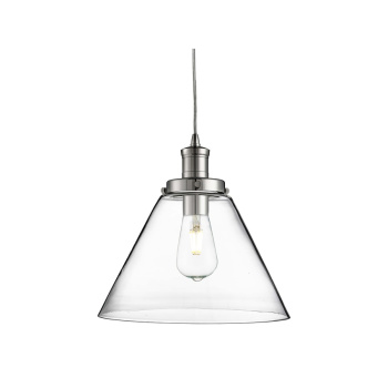 Svietidlá Searchlight - Pyramid  Pendant  - Chrome Metal & Glass | KÓD: 3228CC