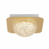 Celestia LED 3Lt Flush -Gold with Clear Acrylic