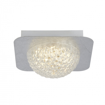 Svietidlá Searchlight - Celestia Flush - Silver Metal & Acrylic | KÓD: 32511-1SI