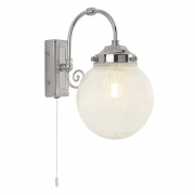 BELVUE BATHROOM - IP44 (G9 LED) 1LT WHITE SHADE WALL LIGHT