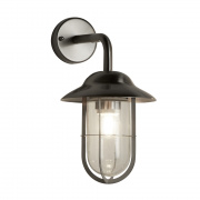 TORONTO  - 1LT OUTDOOR PENDANT, SATIN SILVER, CLEAR GLASS