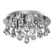 Hanna 4Lt Flush - Chrome & Clear Crystal