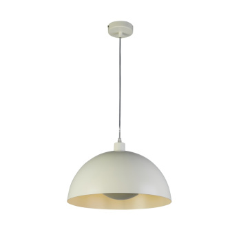 Svietidlá Searchlight - Mars 1LT Pendant, Matt Cream Metal  & Cream Inner 25cm | KÓD: 35410CR