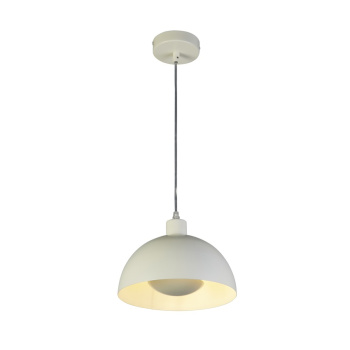 Svietidlá Searchlight - Mars 1LT Pendant, Matt Cream Metal & Cream Inner 40cm | KÓD: 35411CR