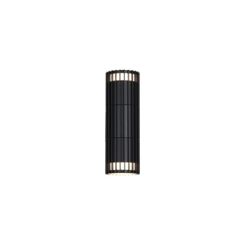 Svietidlá Searchlight - Detroit 2Lt Up/Down Outdoor Wall Light, Black Metal | KÓD: 37738BK