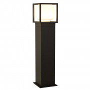 ATHENS OUTDOOR 1LT LED POST, DIE CAST WITH OPAL SHADE