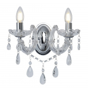 MARIE THERESE - 12LT CHANDELIER, CHROME, CLEAR CRYSTAL GLASS