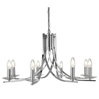 Ascona 8Lt Pendant - Chrome Metal & Glass - 4168-8CC 4168-8CC
