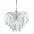 Waterfall 4Lt Pendant - Chrome & Crystal