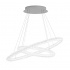 CIRCLE LED 2 OVAL RING CEILING PENDANT, CHROME, CLEAR CRYSTAL