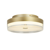 Cyprus LED Flush, Gold Metal and Clear Acrylic - 42651-40GO 42651-40GO